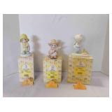 3 vintage Enesco Precious Moments figurines