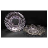 Vintage Federal glass Columbia depression ruffled