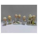 5 Precious Moments figurines
