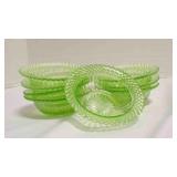 Vintage Anchor Hocking Miss America mini bowls X8