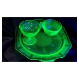 variety Anchor Hocking Princess Vaseline glass