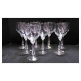 8 Mikasa Ardmore Crystal water or wine goblets