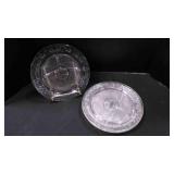 4 Vintage Indiana Daisy divided plates