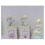 3 vintage Enesco Precious Moments figurines