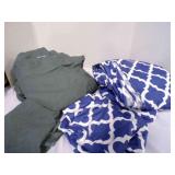 queen dark gray sheet set w/1 pillow case by