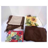 2 table runners, 1 table cloth, 3 place mats