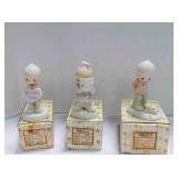 3 vintage Enesco Precious Moments figurines