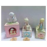 3 vintage Enesco Precious Moments figurines