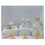 3 vintage Enesco Precious Moments figurines