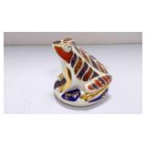 Vintage Royal Crown Derby Imari pattern frog paper