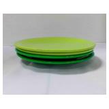 4 Fiestaware Classic Rim Dinner plates color