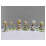 6 Precious Moments figurines