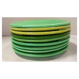9 Fiestaware Classic Rim bread and butter plates