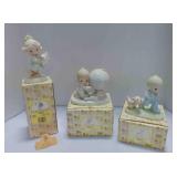 3 vintage Enesco Precious Moments figurines