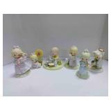 6 Precious Moments figurines