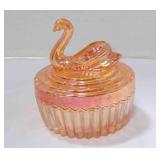 Vintage Jeanette swan trinket dish