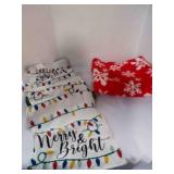 Xmas Table runner; Xmas snowflake throw
