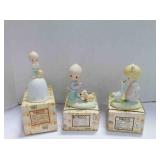 3 vintage Enesco Precious Moments figurines