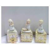 3 vintage Enesco Precious Moments figurines