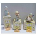 3 vintage Enesco Precious Moments figurines