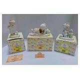 3 vintage Enesco Precious Moments figurines