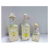 3 vintage Enesco Precious Moments figurines