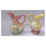 2 Vintage Hull Pottery Wildflower & Magnolia Ewers
