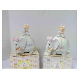 2 vintage musical Enesco Precious Moments