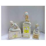 3 vintage Enesco Precious Moments figurines