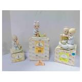 3 vintage Enesco Precious Moments figurines