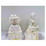 vintage Enesco Precious Moments 2 music boxes