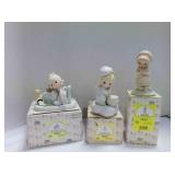 3 vintage Enesco Precious Moments figurines