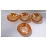 8 Vintage Jeanette Iris Herringbone berry bowls