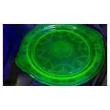 2 Vintage Anchor Hocking Cameo Ballerina cakeplate