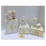 3 vintage Enesco Precious Moments figurines