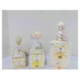 3 vintage Enesco Precious Moments figurines
