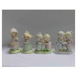 4 Precious Moments figurines