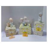 3 vintage Enesco Precious Moments figurines