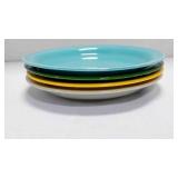 4 Fiestaware bread & butter plates