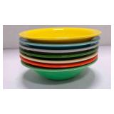 7 Fiestaware berry bowls multi-color