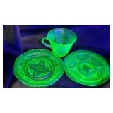 Vintage Hazel Atlas Royal Lace salad plates