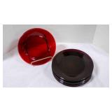 Vintage Anchor Hocking Royal Red dinner plates x10