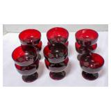 Vintage Anchor Hocking Royal Ruby footed sherbet