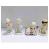 4 Precious Moments figurines