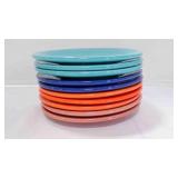 10 Fiestaware Classic Rim bread & butter plates