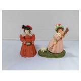 2 Vintage Maud Humphrey Bogart figurines My Snow
