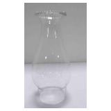 Vintage clear beaded top glass hurricane