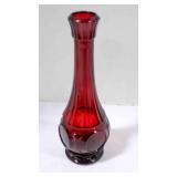 Vintage Wheaton Bullseye Ryby Red bud vase