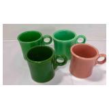 Fiestaware O Ring Handled Coffee mugs multi-