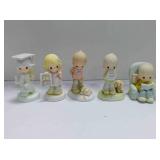 5 Precious Moments figurines